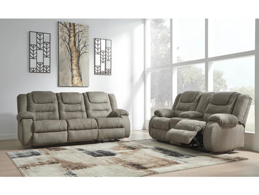 McCade Manual Reclining Sofa and Loveseat Set