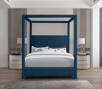 Emerson Linen Textured Navy Bed