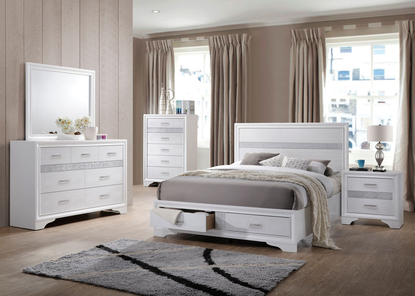 Miranda 4-piece Bedroom Set White