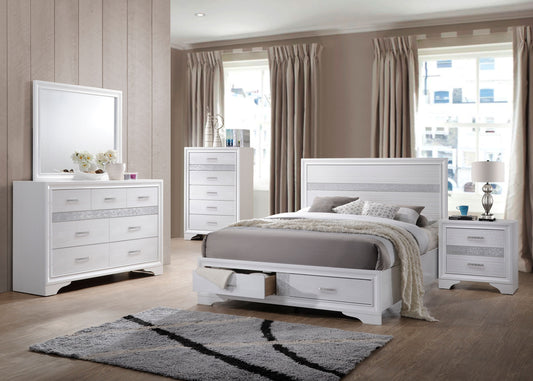 Miranda Drawer Storage Bed Frame White