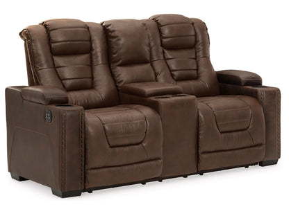 Owner's Box Dual Power Reclining Sofa and Loveseat Set