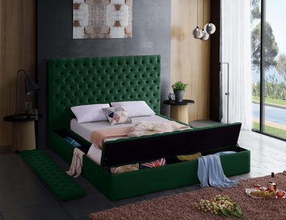 Bliss Green Velvet Bed