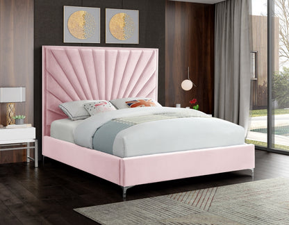 Eclipse Velvet Pink Bed