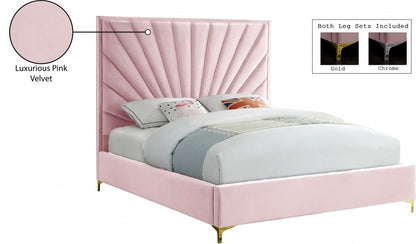 Eclipse Velvet Pink Bed