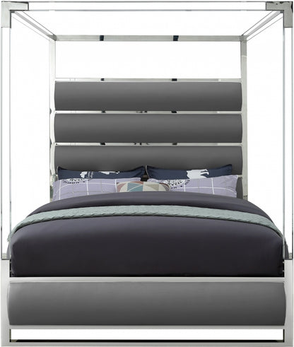 Encore Vegan Leather Grey Bed