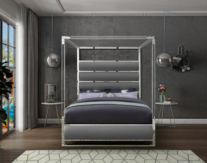 Encore Vegan Leather Grey Bed