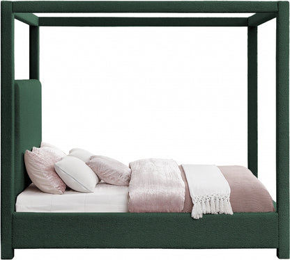 Eden Boucle Fabric Green Bed