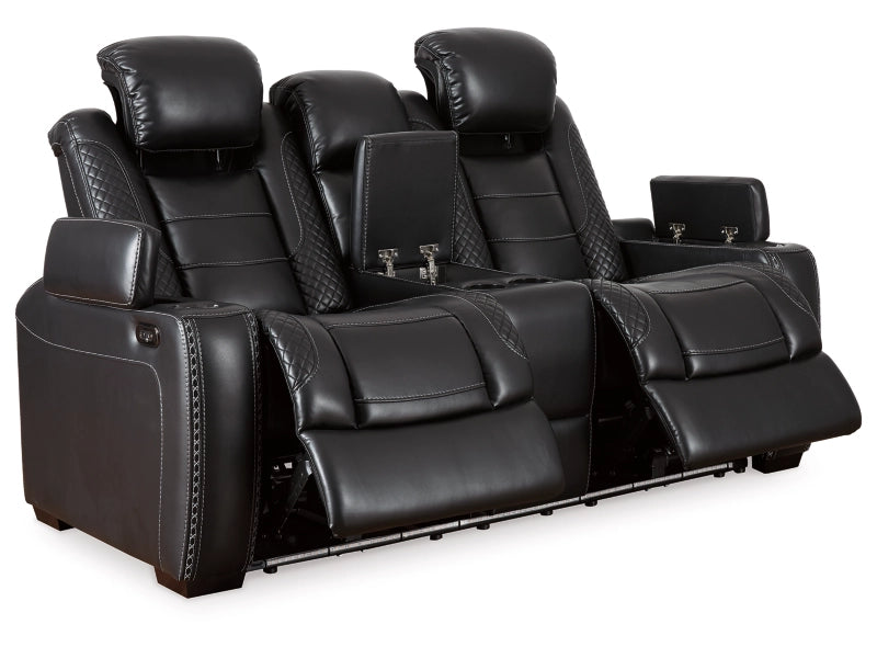 Party Time Dual Power Reclining Sofa and Loveseat Set