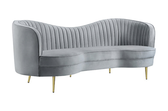 Sophia Grey Velvet Living Room Set