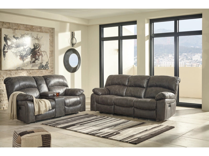 Dunwell Dual Power Reclining Sofa and Loveseat Set