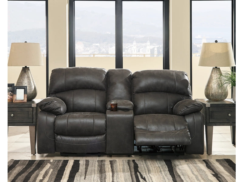 Dunwell Dual Power Reclining Sofa and Loveseat Set