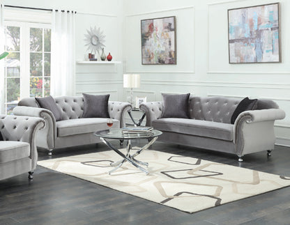 Frostine Velvet Living Room Set