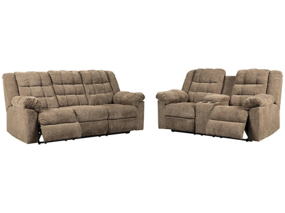 Workhorse Manual Reclining Sofa and Loveseat Set