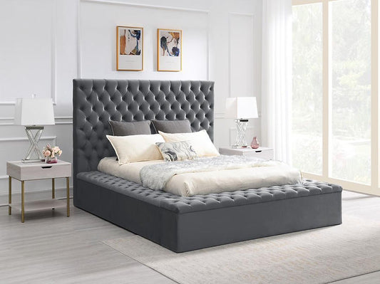 Blezz Square Storage Bed Gray