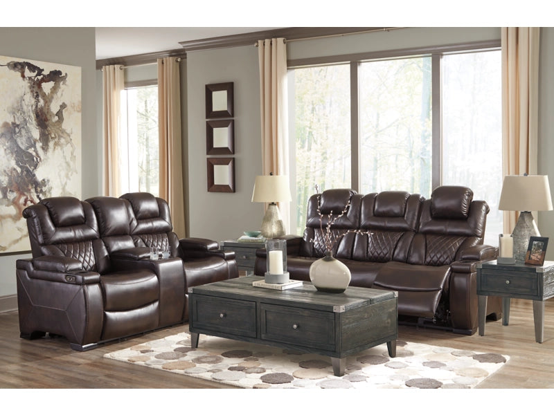 Warnerton Dual Power Reclining Sofa and Loveseat Set