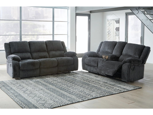 Draycoll Manual Reclining Sofa and Loveseat