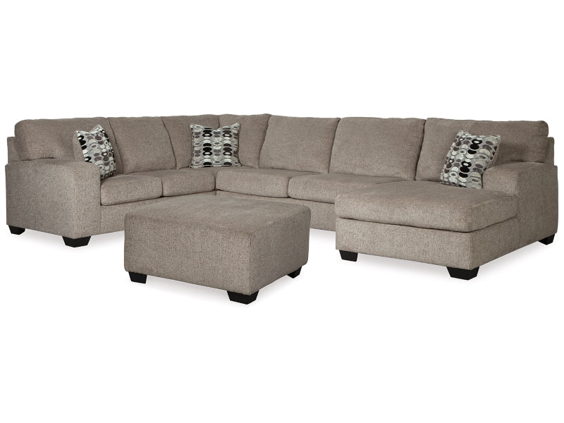 Ballinasloe 3-Piece Sectional with Ottoman