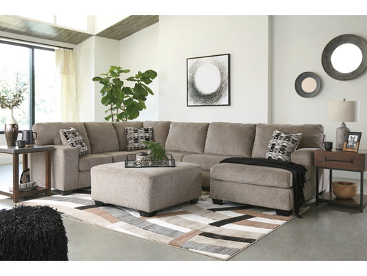 Ballinasloe 3-Piece Sectional with Ottoman