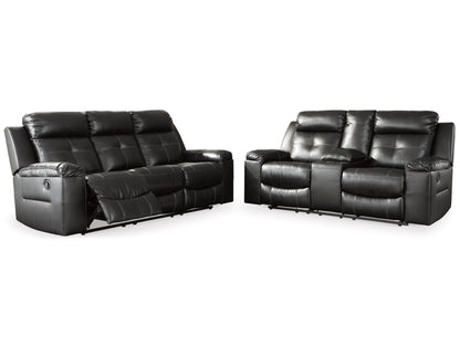 Kempten Manual Reclining Sofa and Loveseat Set