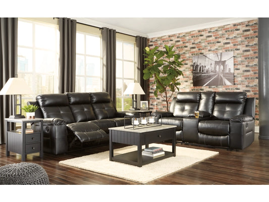 Kempten Manual Reclining Sofa and Loveseat Set