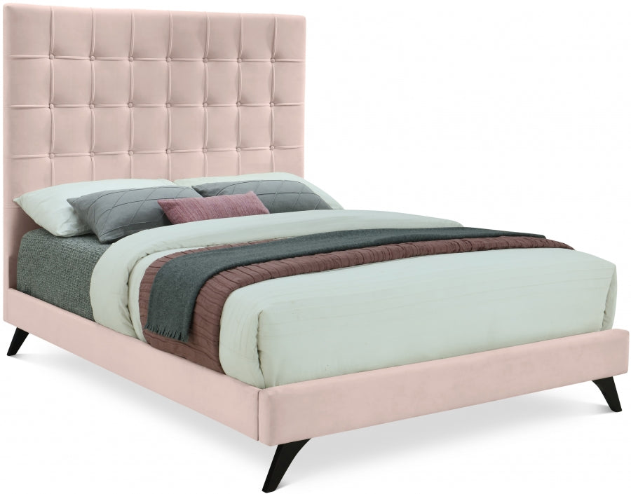 Elly Velvet Pink Bed