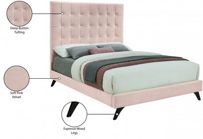 Elly Velvet Pink Bed