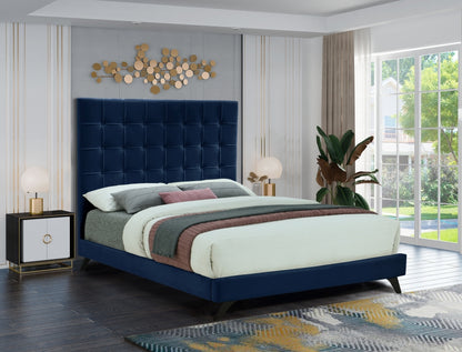 Elly Velvet Navy Bed