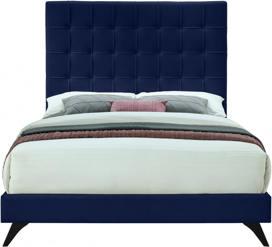 Elly Velvet Navy Bed