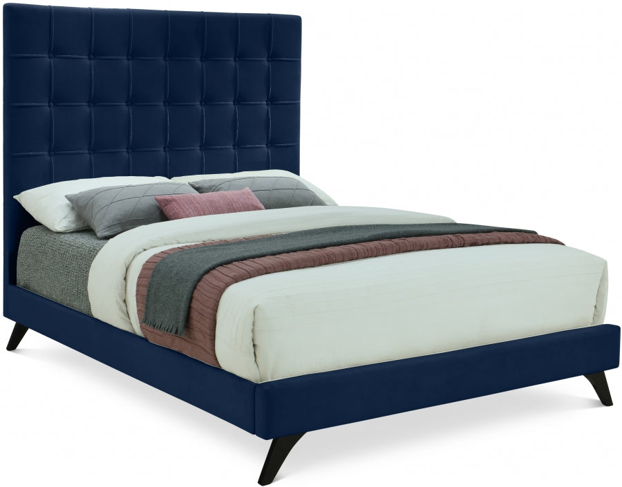 Elly Velvet Navy Bed