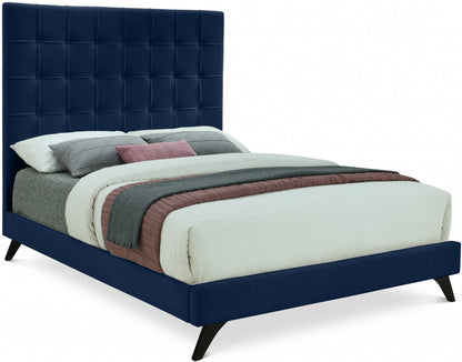 Elly Velvet Navy Bed