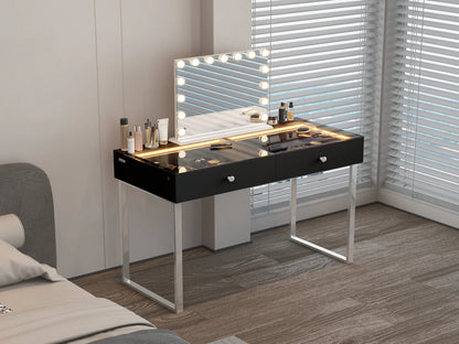 Alice Vanity Desk Pro - 2 Storage Drawers