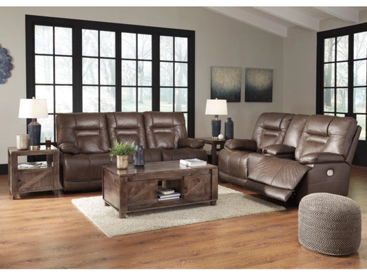 Wurstrow Triple Power Reclining Sofa and Loveseat Set