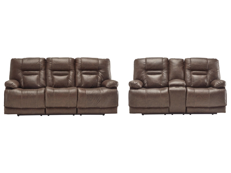 Wurstrow Triple Power Reclining Sofa and Loveseat Set