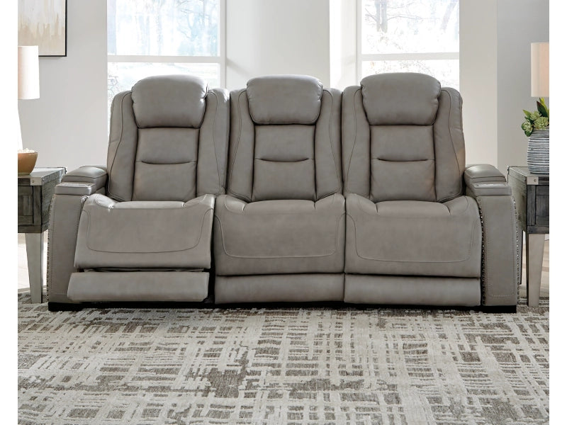 The Man-Den Triple Power Reclining Sofa and Loveseat Set