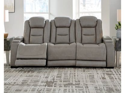 The Man-Den Triple Power Reclining Sofa and Loveseat Set