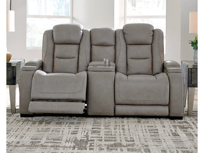 The Man-Den Triple Power Reclining Sofa and Loveseat Set